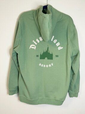 Disneyland Resort 2024 Hoodie Green Castle 1955 Pullover Sweatshirt Women’s XL